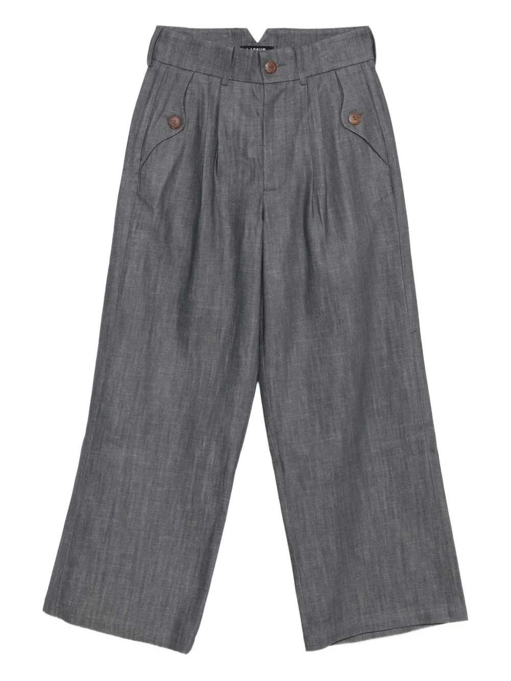 Labrum London Pleated Pocket Pants In Gray