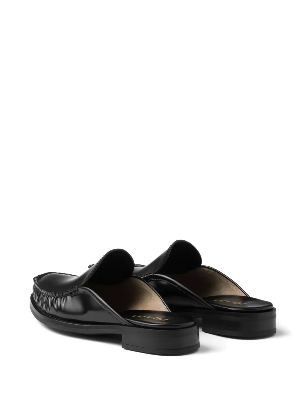 Prada Leren muiltjes Zwart