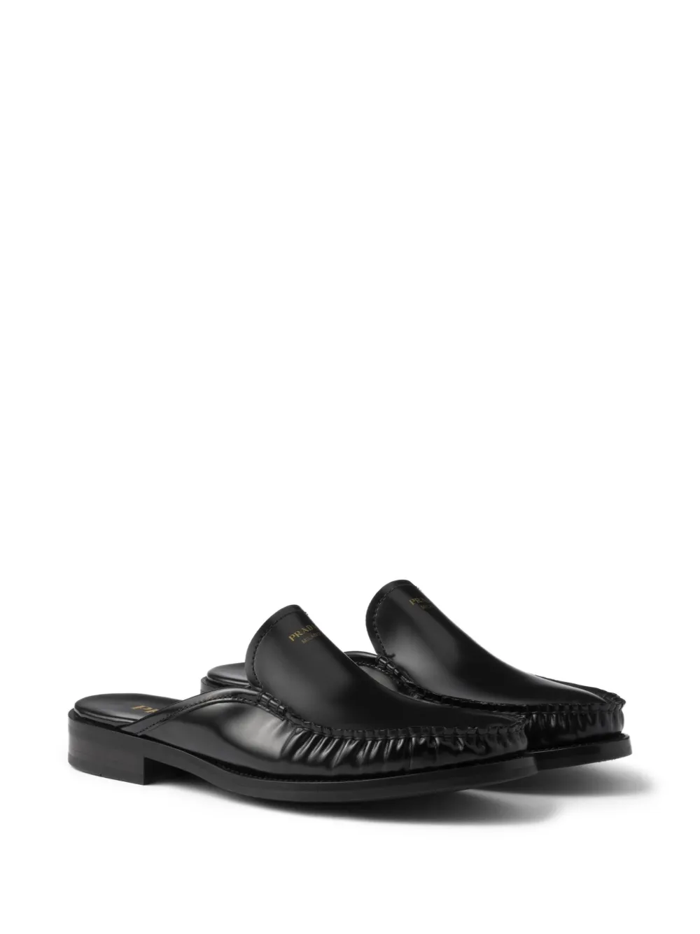 Prada Leren muiltjes Zwart