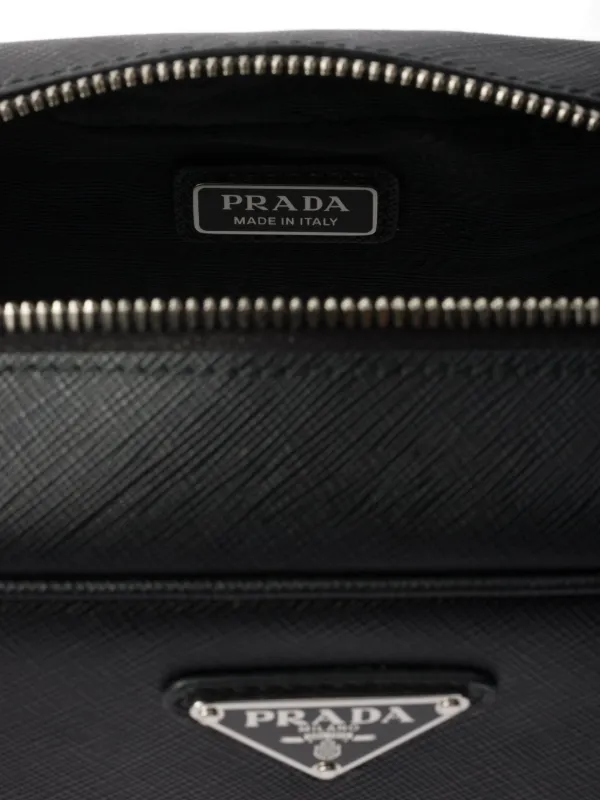 Prada Saffiano Pouch | Black | FARFETCH