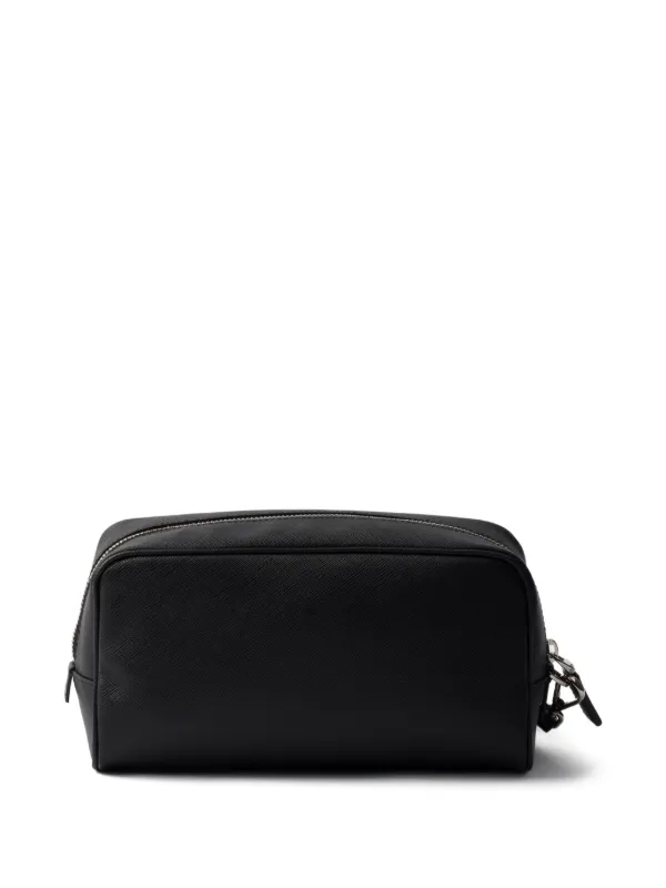 Prada Saffiano Pouch | Black | FARFETCH