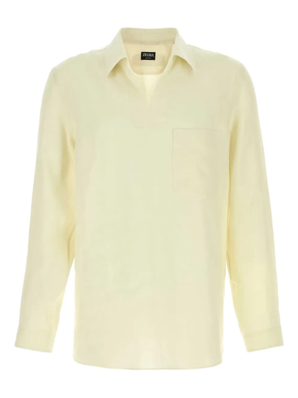 Shop Zegna Linen Shirt