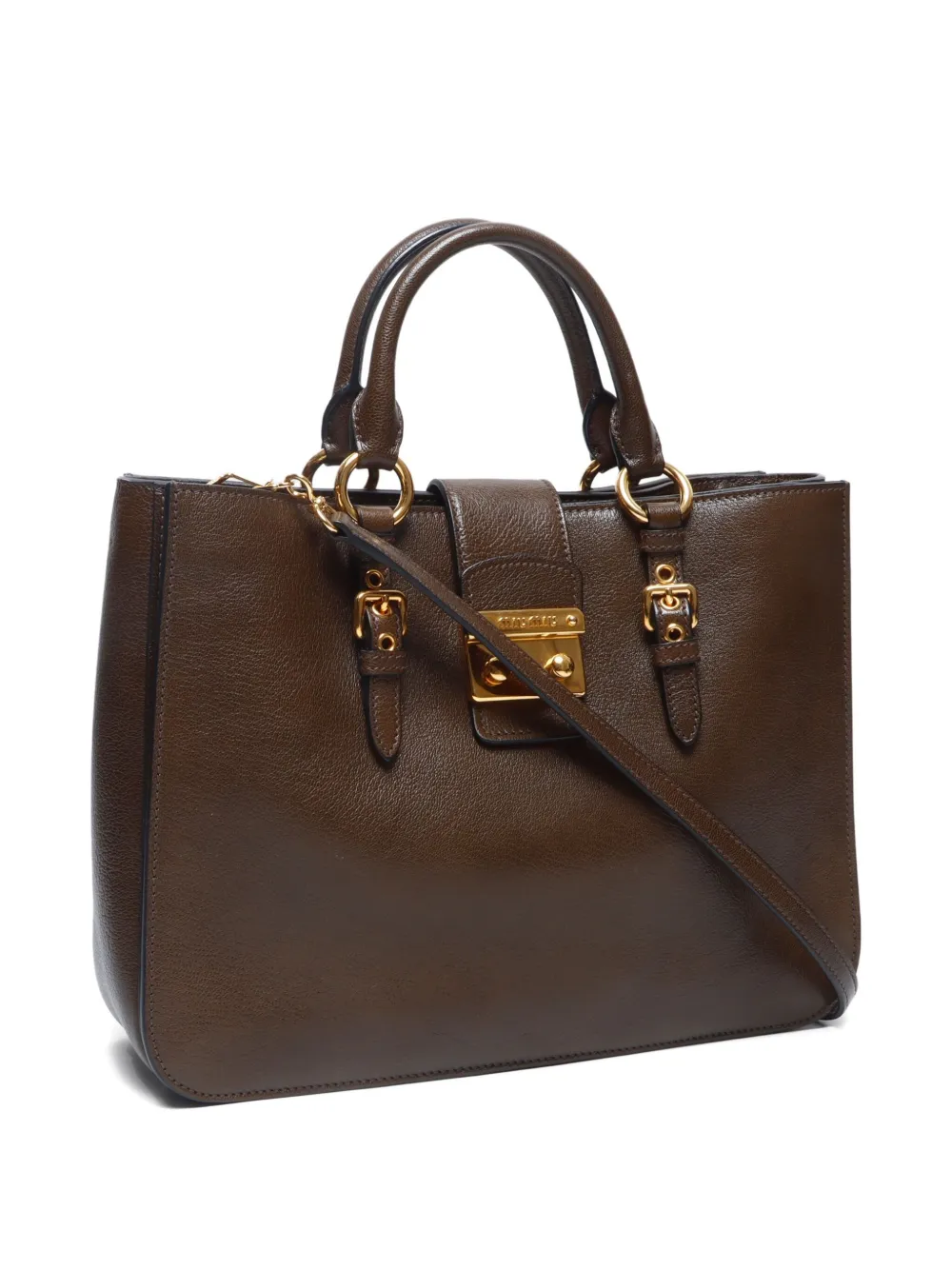 Pre-owned Miu Miu 2020s Madras Two-way Handbag