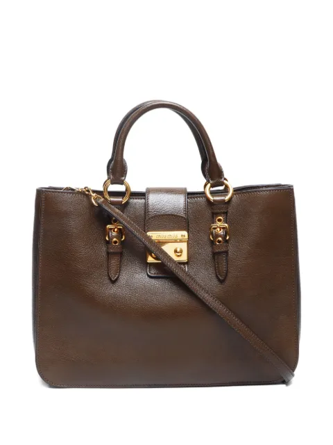Miu Miu Pre-Owned 2020s Madras two-way handbag
