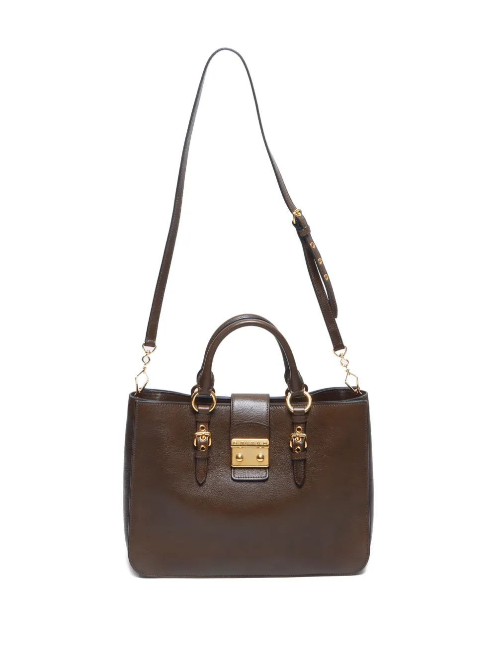 Pre-owned Miu Miu 2020s Madras Two-way Handbag