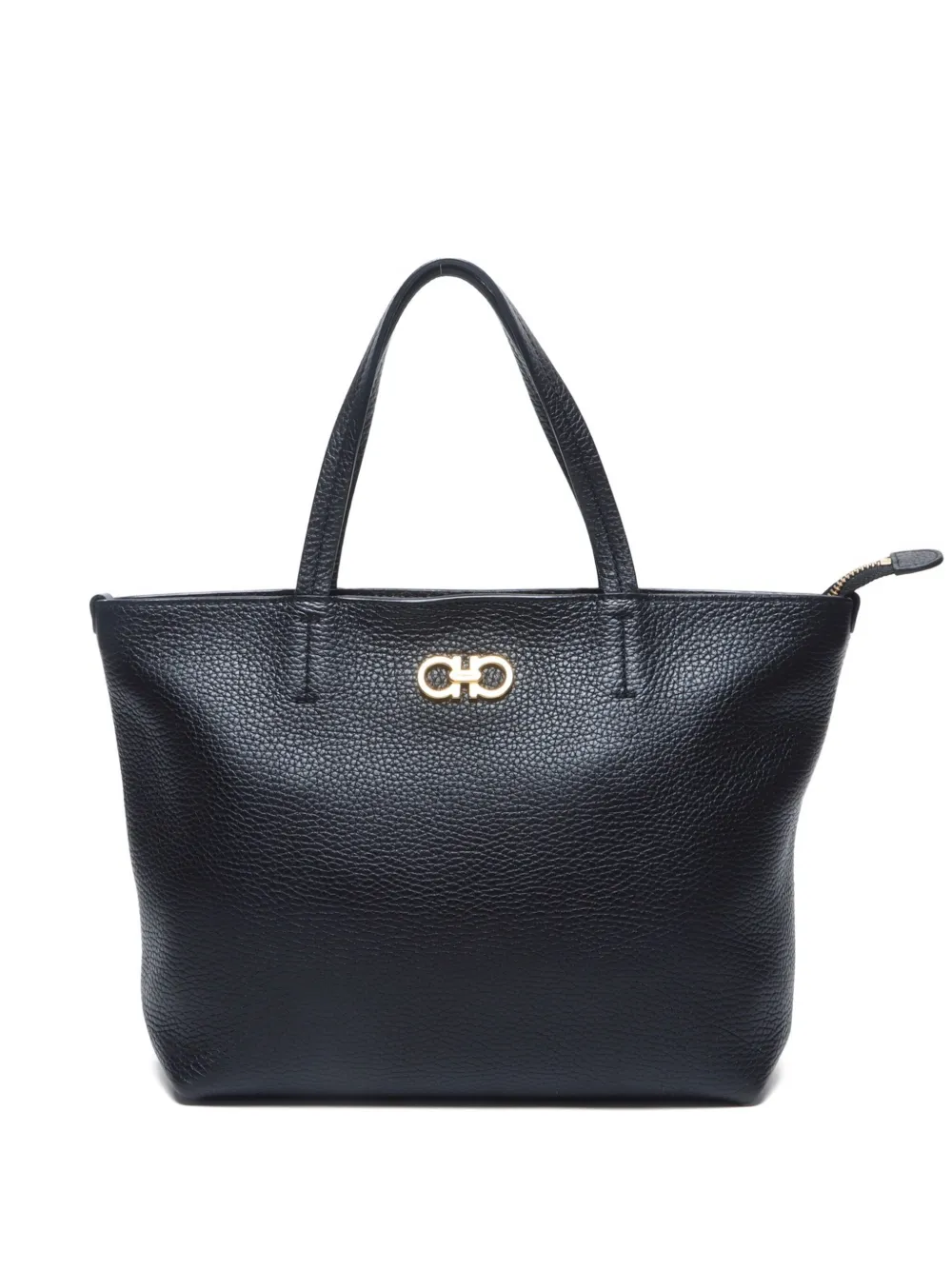Ferragamo Pre-Owned 2000-2020s Gancini leather tote bag | Black | Image 1