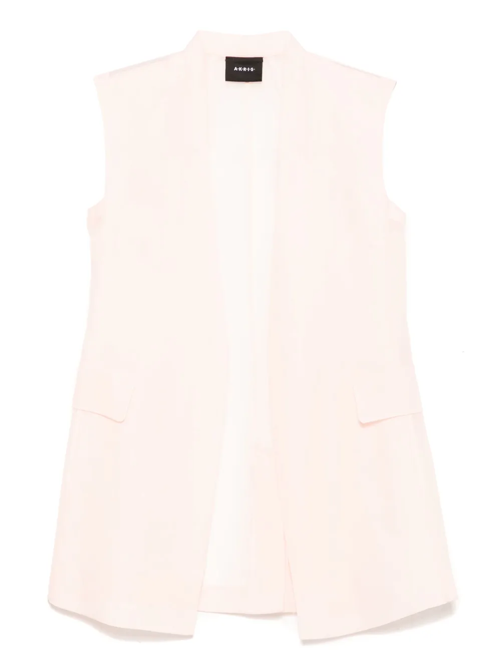 sheer silk gilet