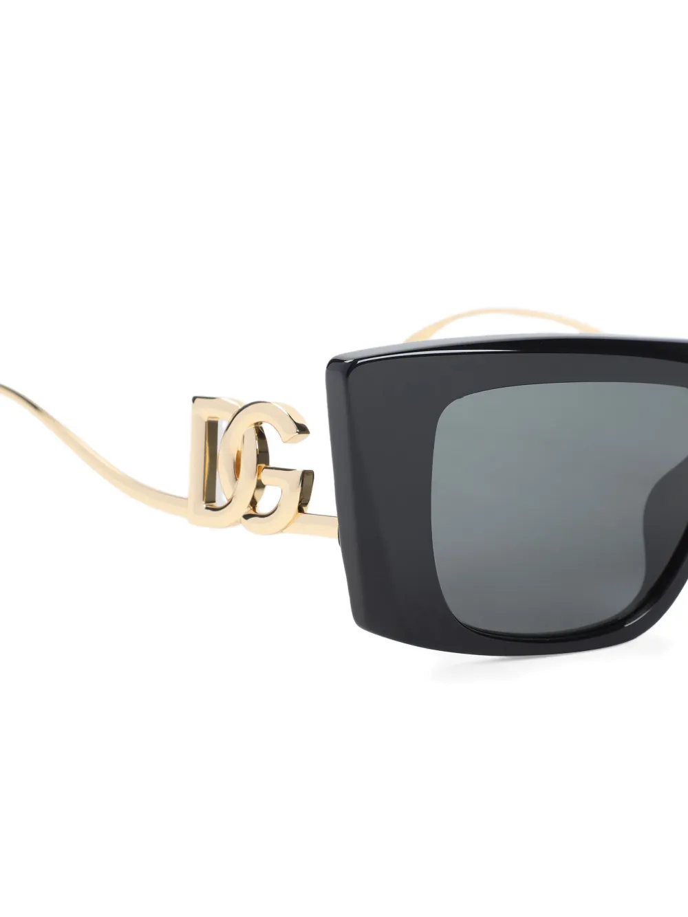 Dolce & Gabbana Eyewear logo-plaque square sunglasses Grijs