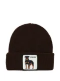 GOORIN BROS patch-detail beanie - Brown