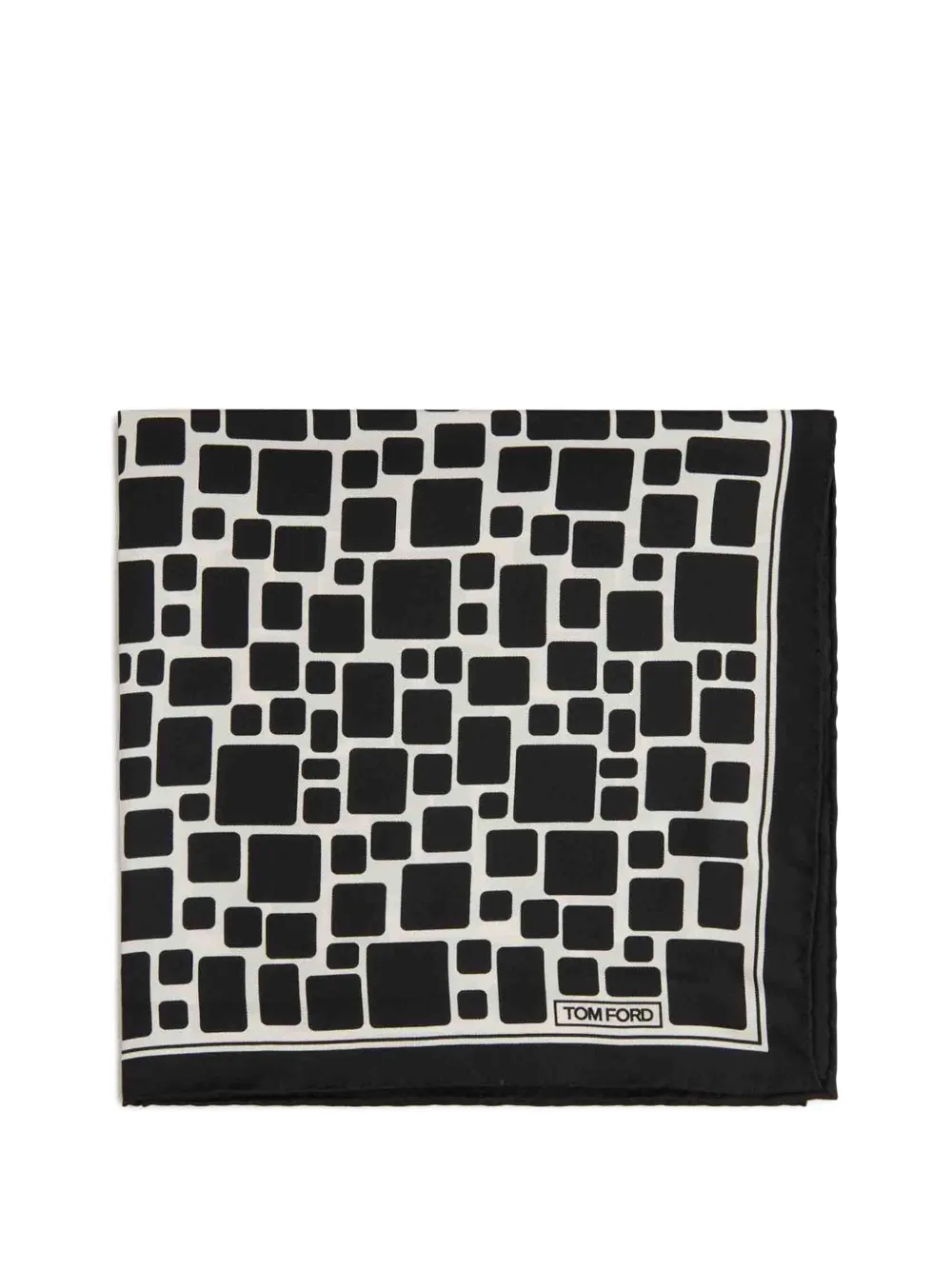 TOM FORD geometric-print scarf | Black | Image 1