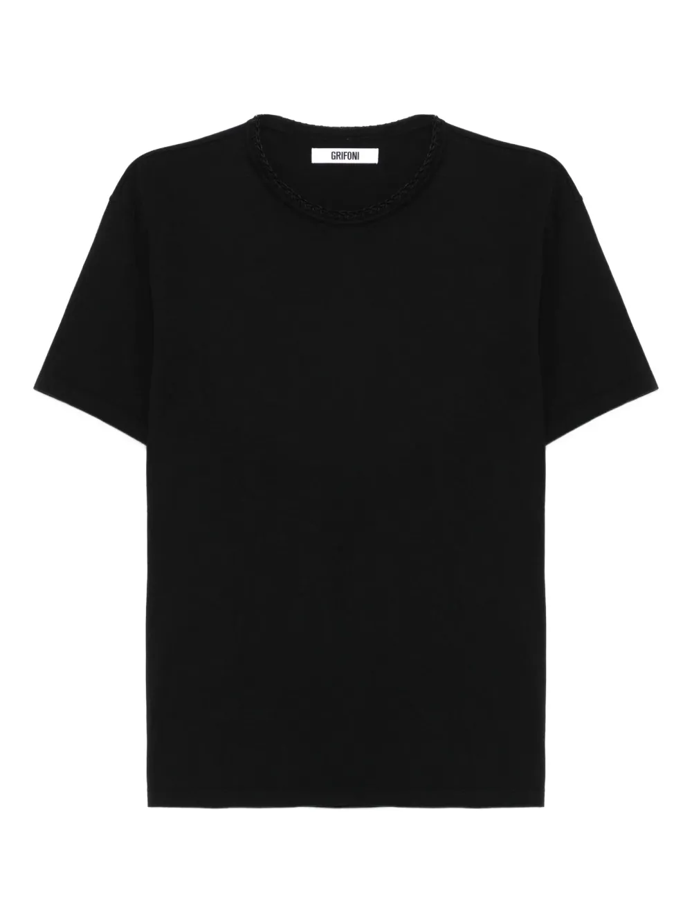 Grifoni cotton t-shirt | Black | Image 1