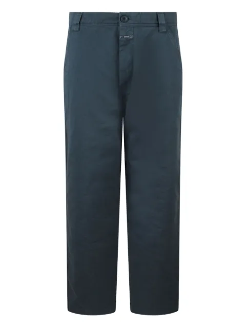 Closed button-fly cotton pants