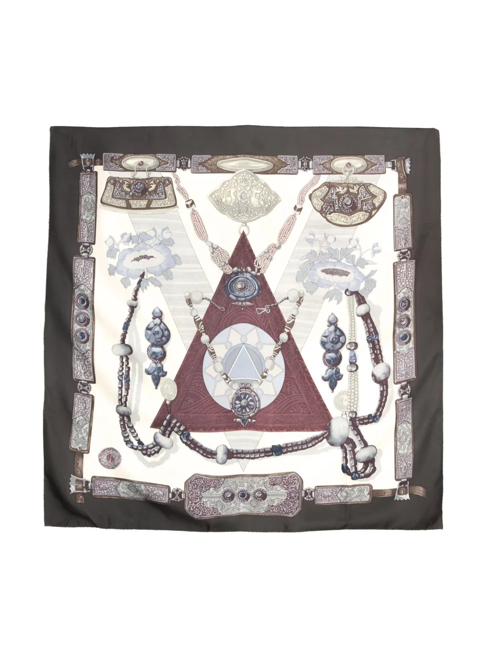 Hermès Pre-Owned 1999 Tibet-print silk scarf | Men | Image 2
