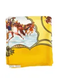 Hermès Pre-Owned 1993 Les Chevaux des Moghols silk scarf - Yellow
