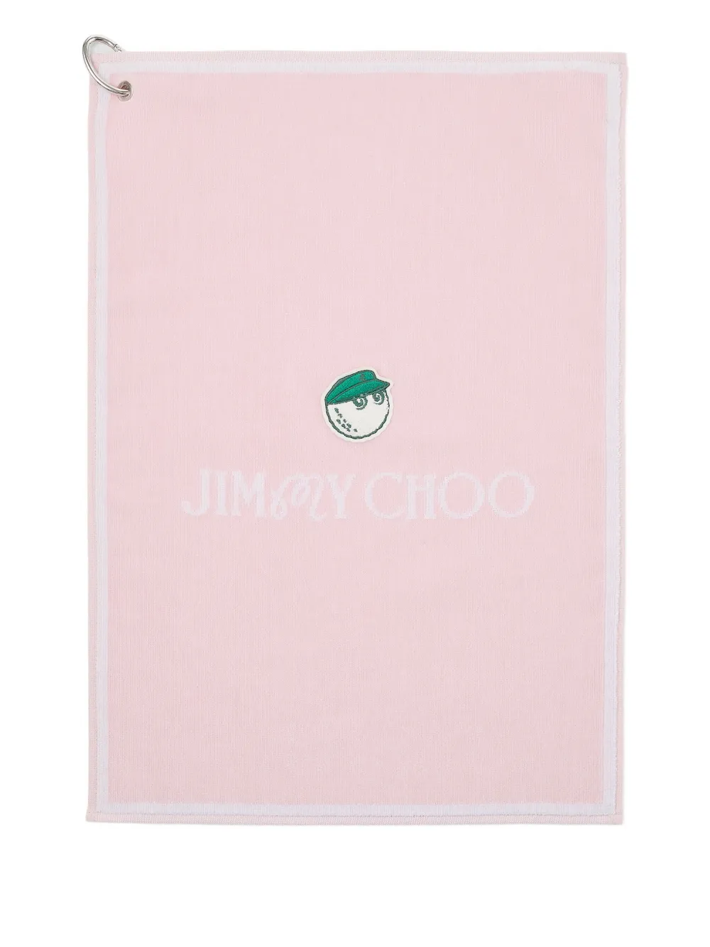 Jimmy Choo x Malbon 2.0 Golf logo-print towel | Pink | Image 1