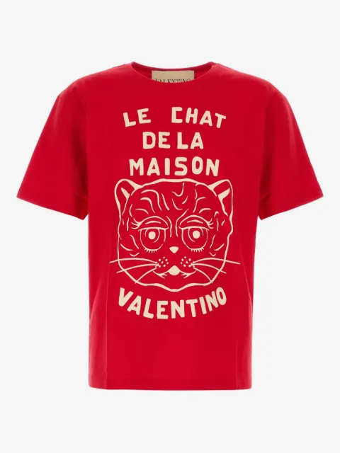 Valentino Garavani t-shirt à imprimé Le Chat De La Maison