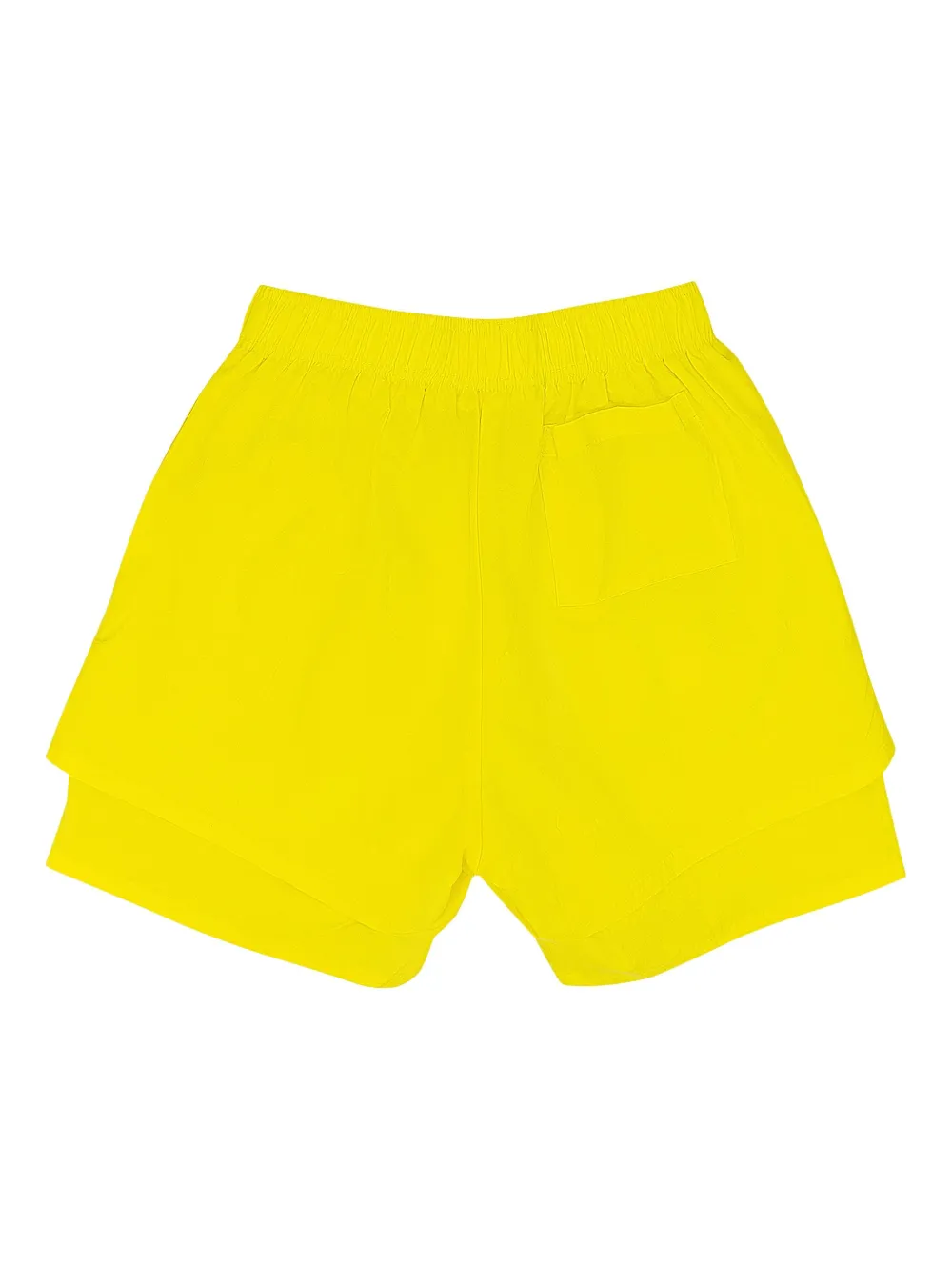 SP5DER Gelaagde shorts met logo Geel