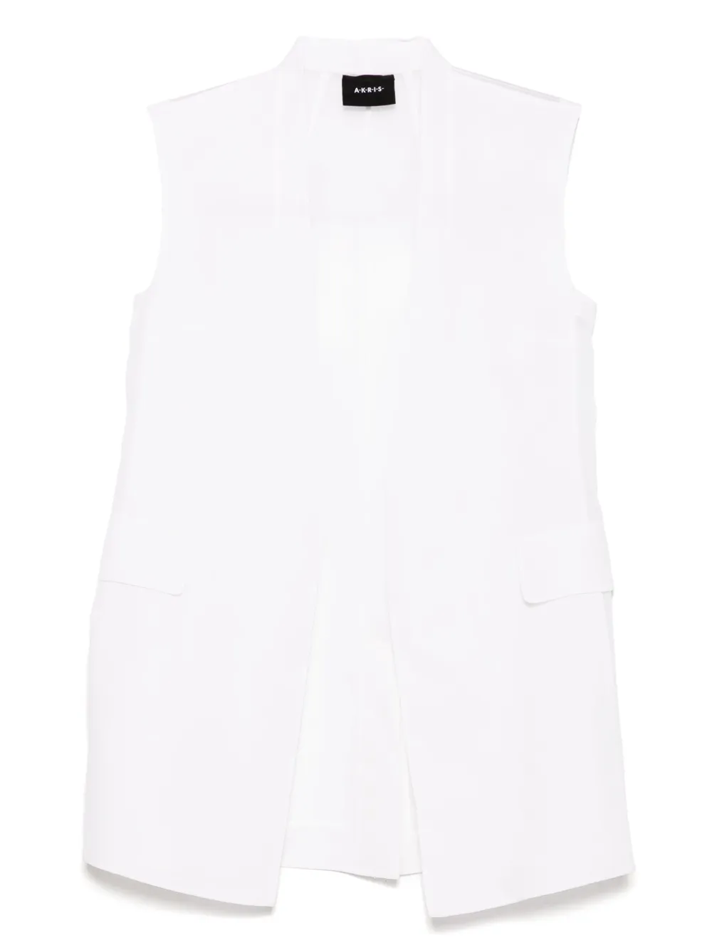 sheer silk gilet