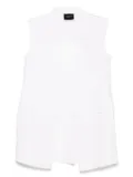 Akris sheer silk gilet - White