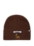 GOORIN BROS embroidered beanie - Brown