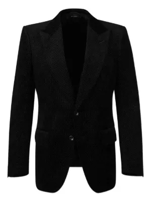 TOM FORD トム・フォード ベルベット シングルジャケット | ブラック