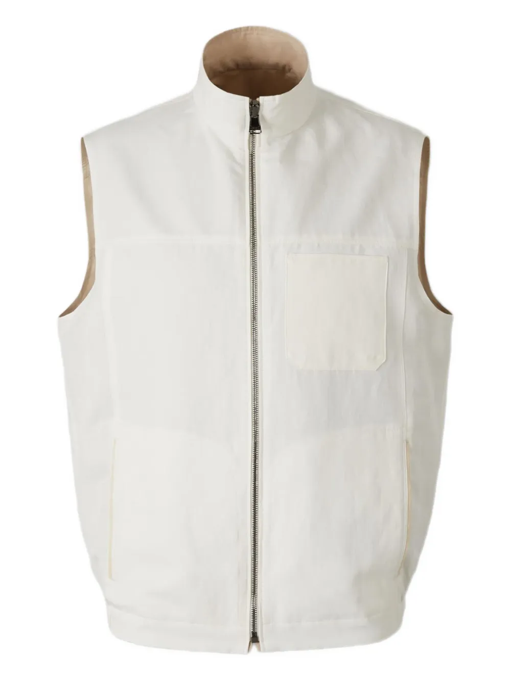 Canali reversible vest | Neutrals | Image 1
