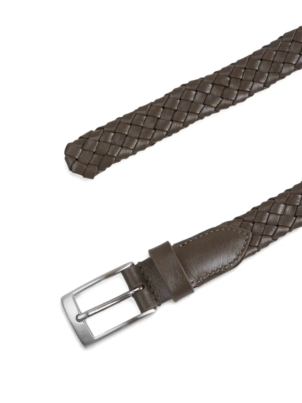 Canali braided belt - Bruin