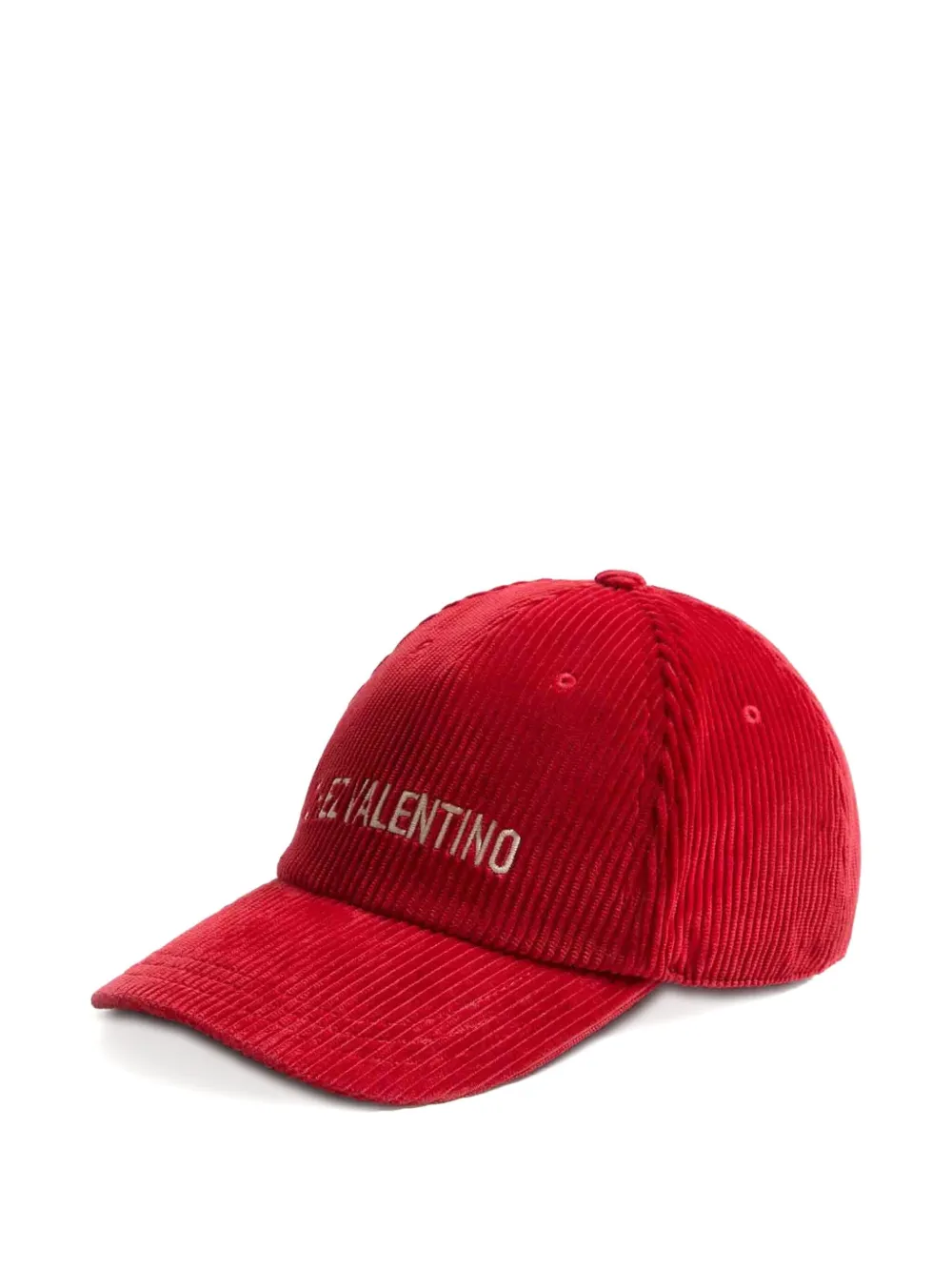 Valentino Garavani Fluwelen honkbalpet - Rood