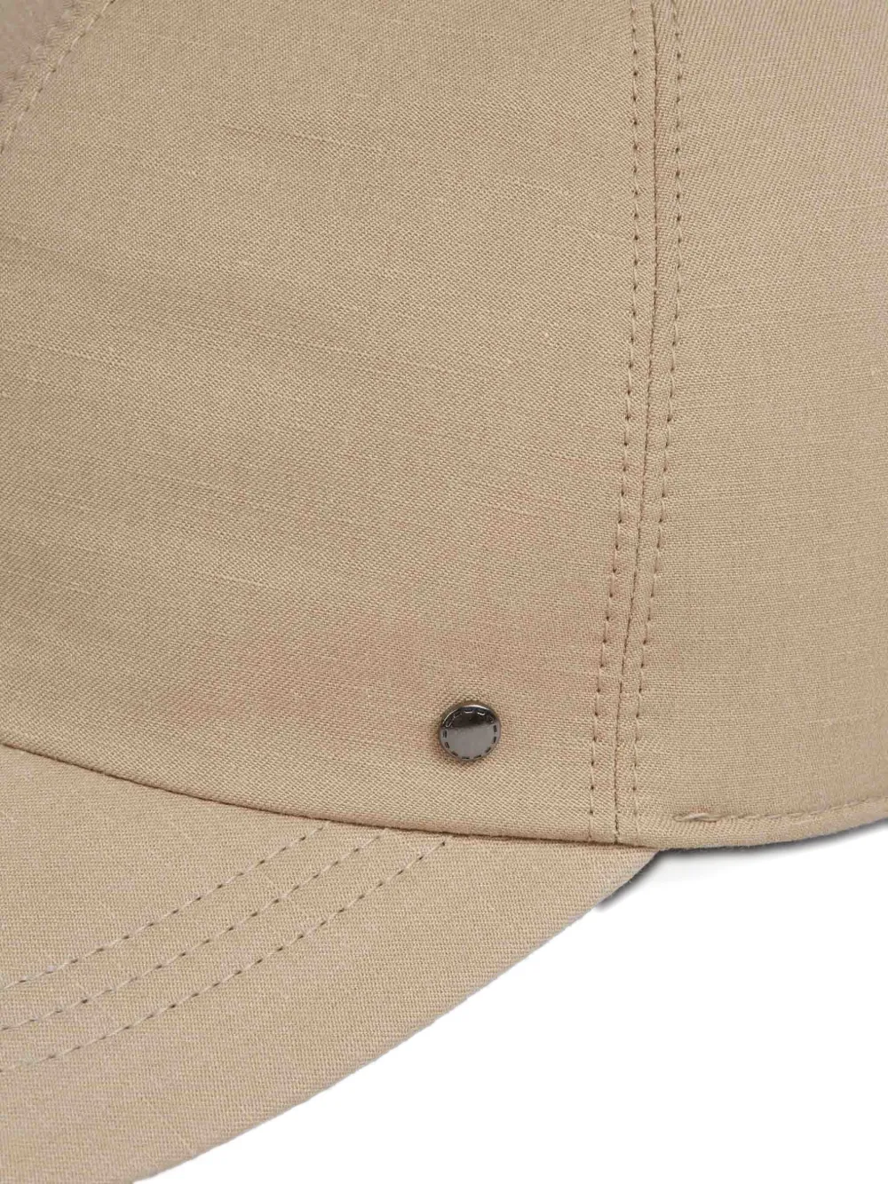 Canali Honkbalpet van zijdeblend Beige