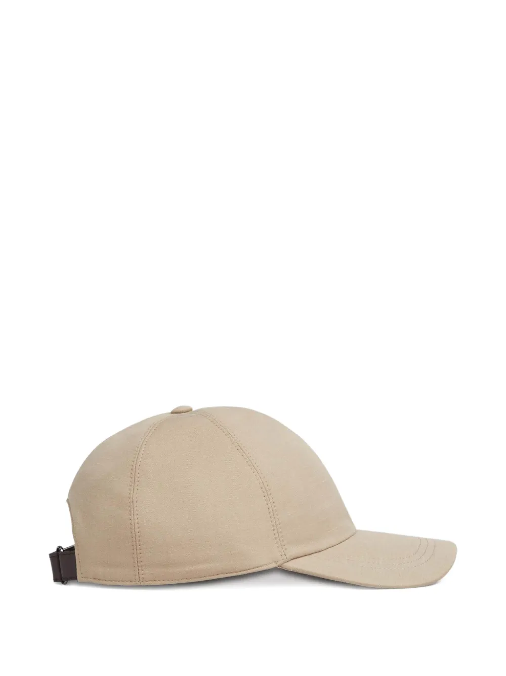 Canali Honkbalpet van zijdeblend Beige