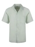 Closed linen shirt - Green