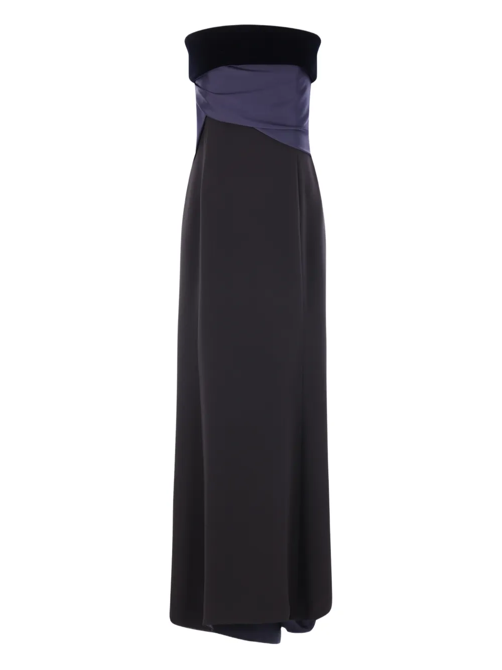 Giorgio Armani strapless maxi dress - Nero