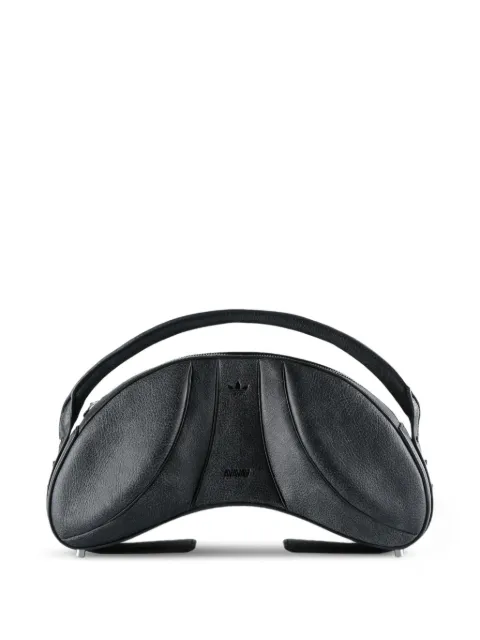 adidas curved leather shoulder bag