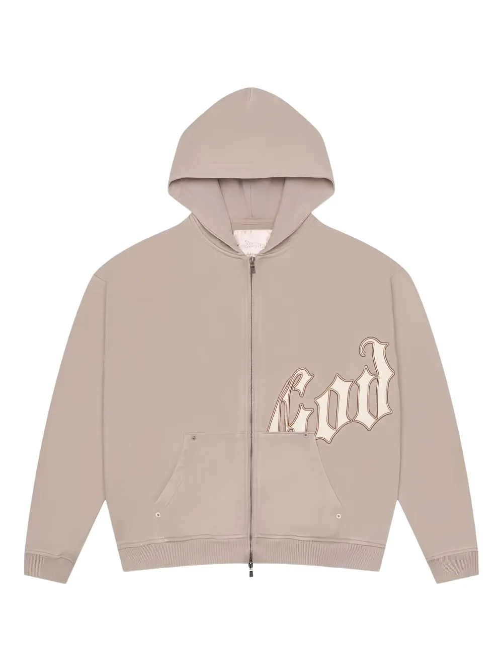 GODSPEED OG Logo V2 zip-up hoodie | Neutrals | Image 1