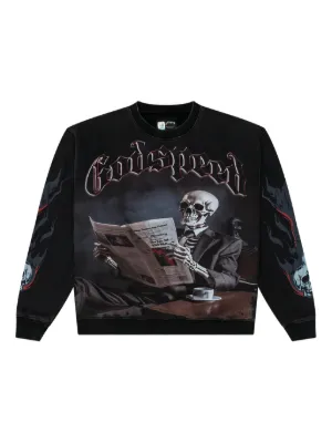 GODSPEED Vision Flowers long-sleeve Thermal Sweater | Grey | FARFETCH