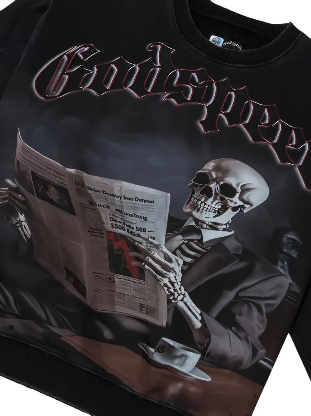 GODSPEED Monday sweater met lange mouwen - Zwart