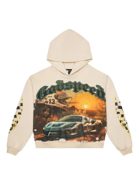 GODSPEED Sunset Drift graphic-print hoodie