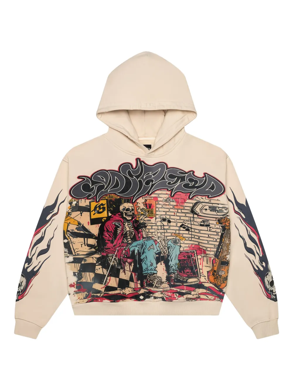GODSPEED Stoner graphic hoodie - Neutrals