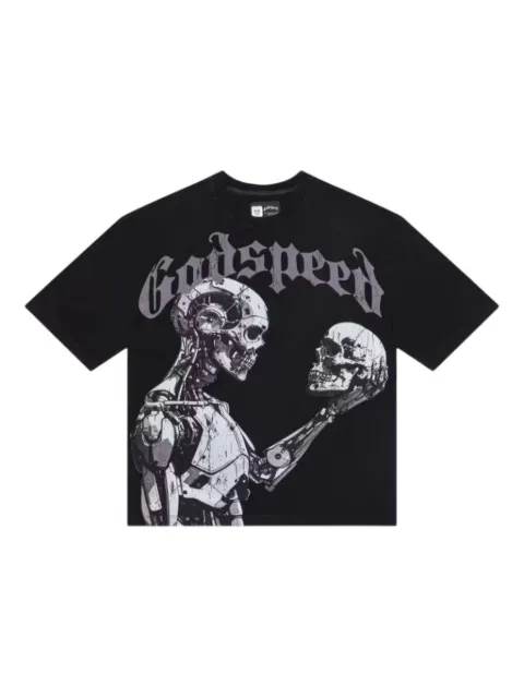 GODSPEED Mankind vs AI III graphic-print T-shirt