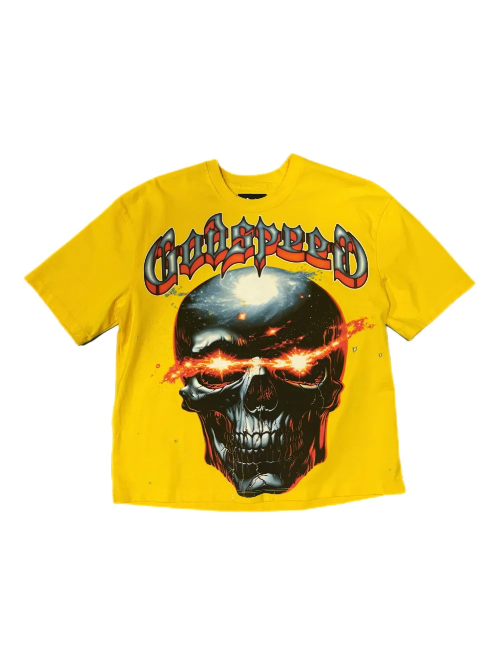 GODSPEED T-shirt Galaxsee con stampa - Giallo