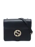 Gucci Pre-Owned 2016-2020s Interlocking G-logo shoulder bag - Black