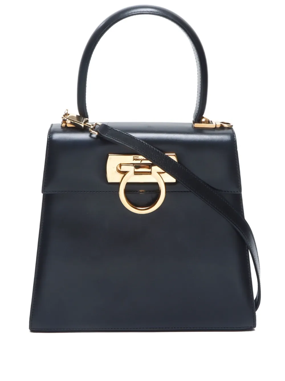 Ferragamo Pre-Owned 2000-2020 Gancini leather two-way handbag | negro | Image 1