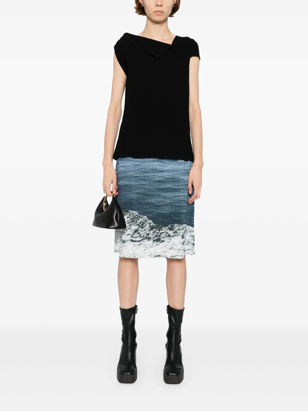 agnès b.  graphic-print skirt | Fitted Skirts | Image 2