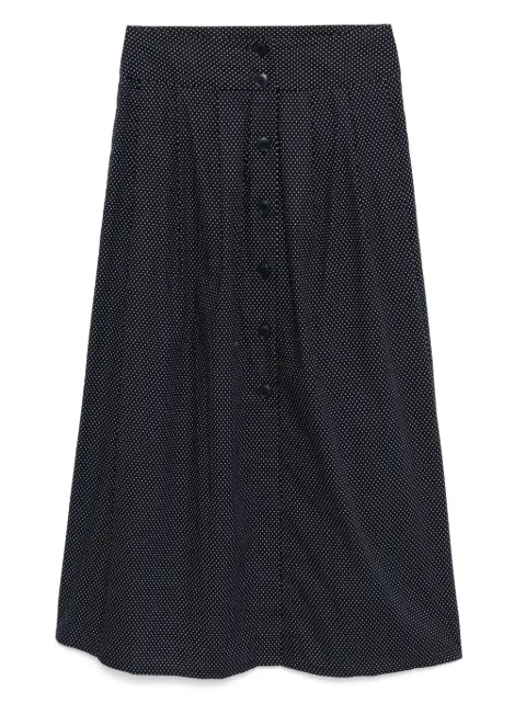 agnès b.  polka dot print skirt