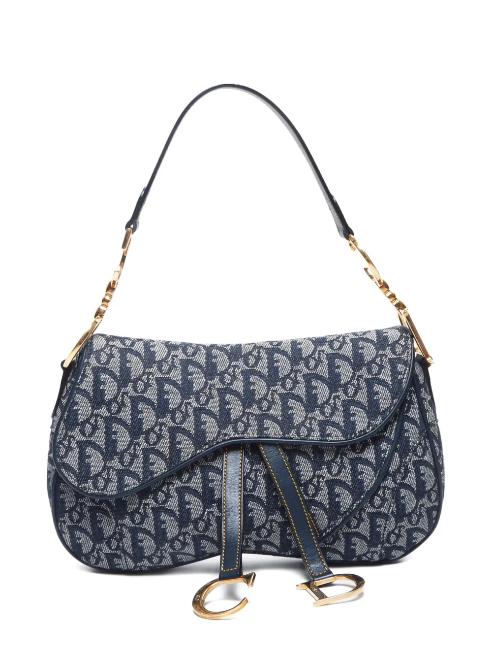 Christian Dior Pre-Owned 2000s Trotter Saddle shoulder bag | Blue | Image 1