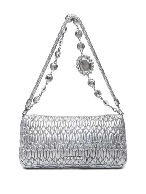 最安値　MIU MIU スタッズ クリスタル 正規店購入品 汚れ修復磨きあり m_6466d32387a2f507cea73abf.jpg