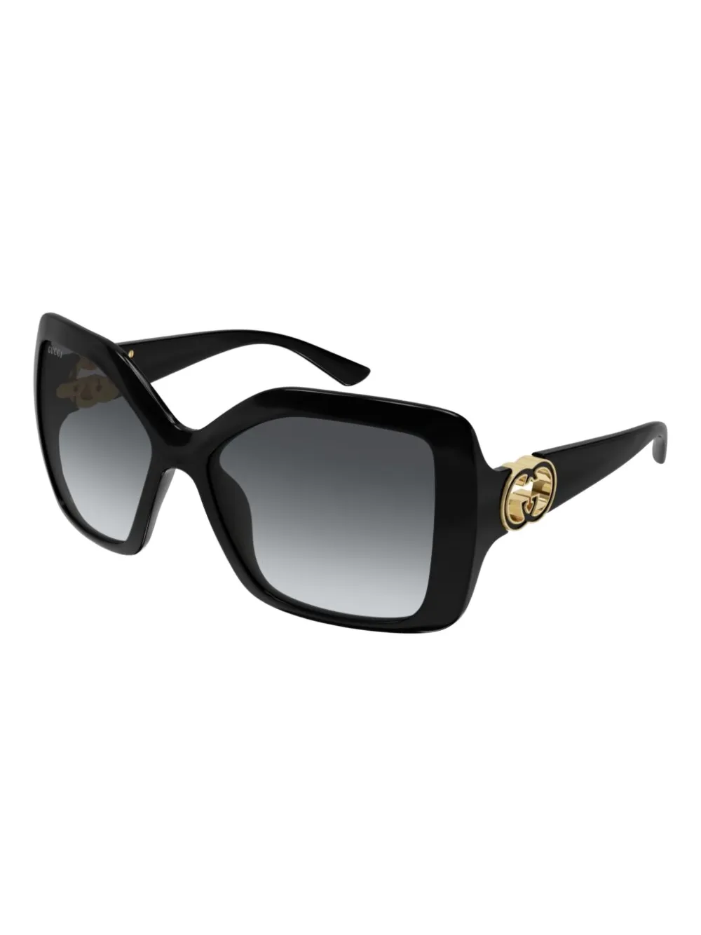 Gucci Eyewear Zonnebril met vierkant montuur Zwart
