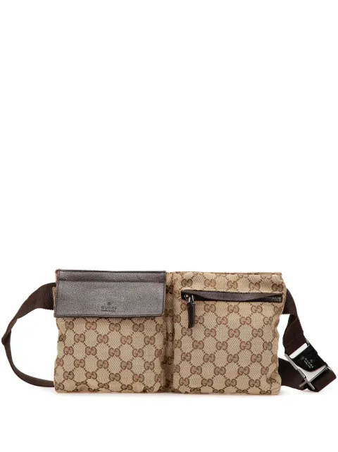 Gucci Pre-Owned Marsupio Double Pocket in tela GG con tasche 2000-2015