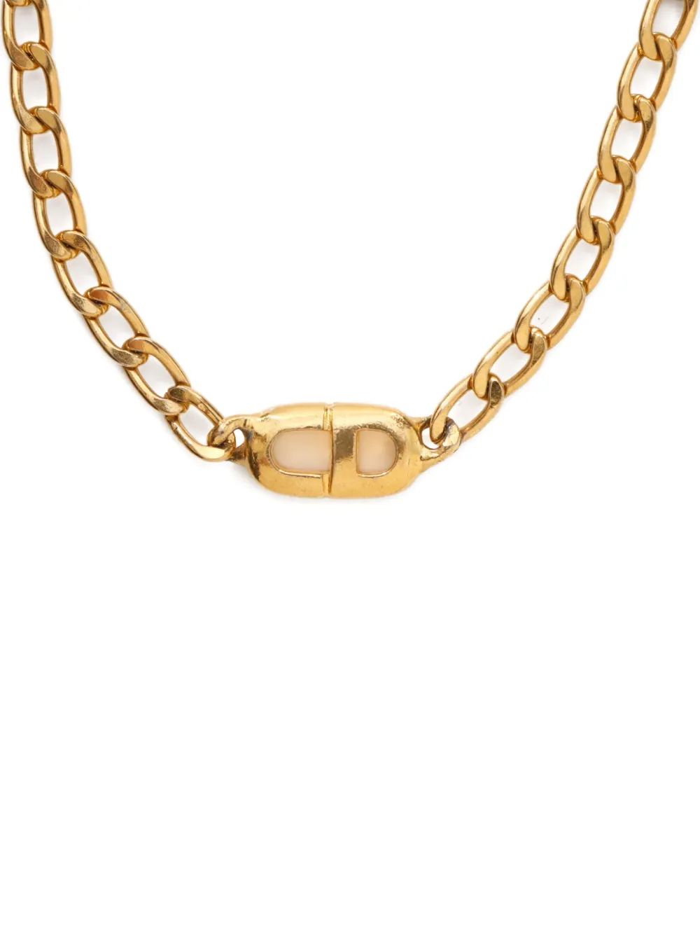 Christian Dior Pre-Owned collar con logo CD 1980-1990 | Image 2