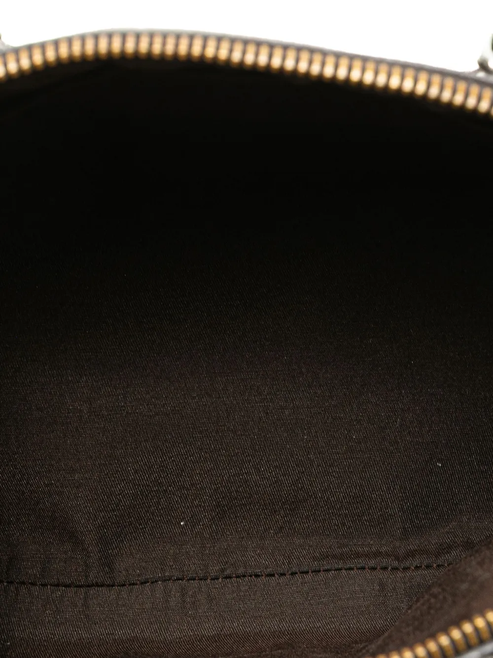 Pre-owned Gucci 2000-2015 Mini Leather Web Dome Satchel In Brown